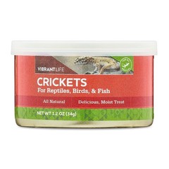 Canned Crickets for Reptiles, Birds & Fish, 1.2 oz