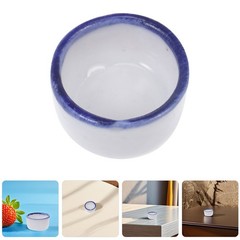 12Pcs White Ceramic Tiny Water Bowls Durable Reptile Food Dishes for Spiders