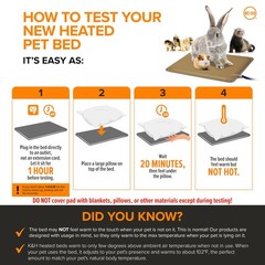 K&H Pet Products Small Animal Outdoor Heated Pad, Waterproof, Chew Resistant, Sa
