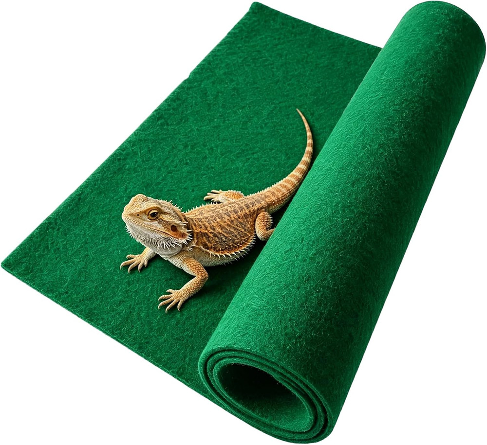 Reptile Carpet 39 x 20 Inch Terrarium Bedding Substrate Liner Reptile Mat Tank A