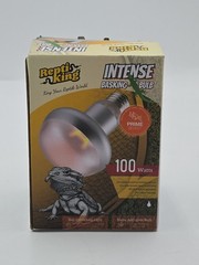 ReptiKing Intense Basking Bulb 100W Reptile Heat Lamp Frosted Bulb Open Box New