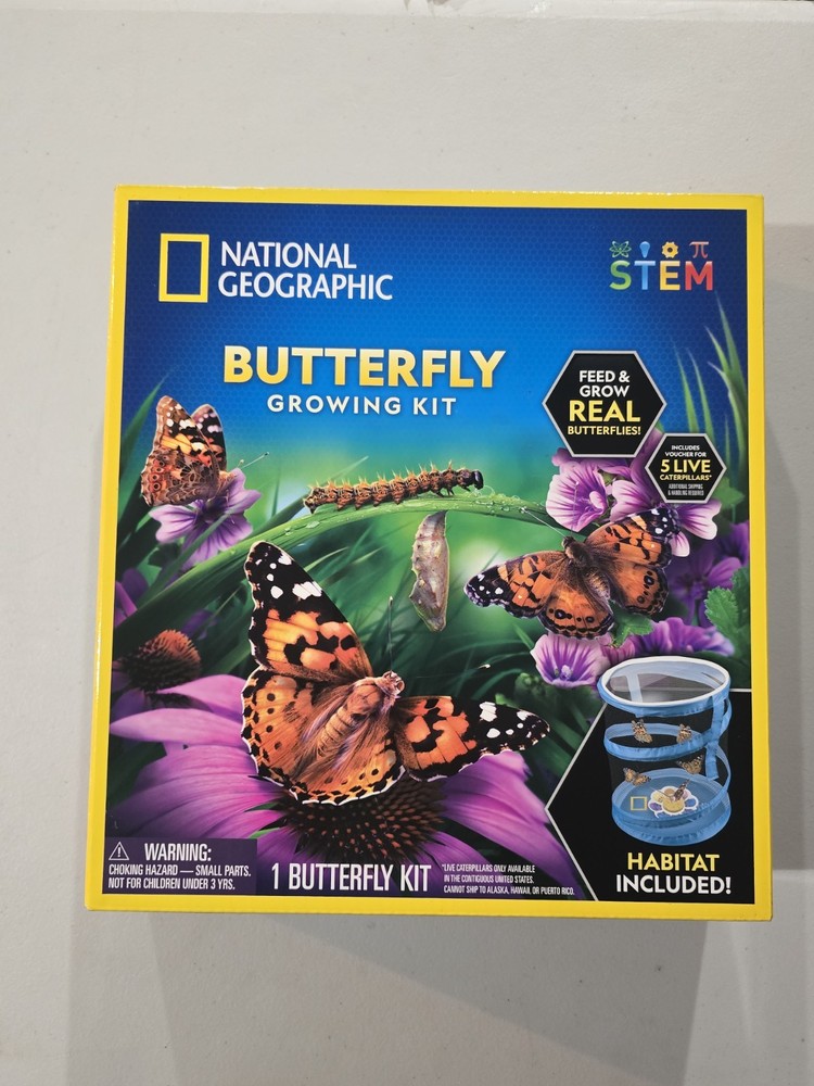 NATIONAL GEOGRAPHIC Butterfly Growing Kit – Butterfly Habitat Kit