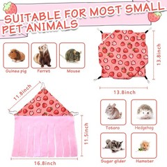 Pet Small Animal Hanging Hammock Ferret Bunkbed Hammock Cage Toy for Hamster …