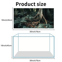 COMSUN 3 PCS Terrarium Background, 30×18 inch Polyester Reptile Backgrounds |…