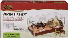 Reptile, Zilla Micro Habitat Terrestrial for Ground Dwelling Small Pets (Small)