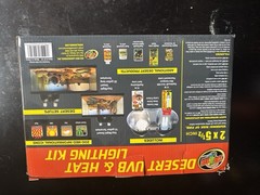 ZOO MED Desert UVB & Heat Lighting Kit Combo Deep Dome Reptile ReptiSun Lamp