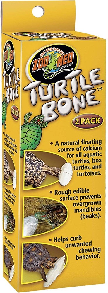Zoo Med Turtle Bone Natural Floating Source of Calcium 2 Bones – 2 Pack
