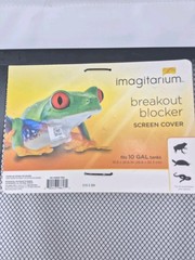 Imagitarium Screen Cover 10-Gal Tank Reptile Amphibian Breakout Blocker – New