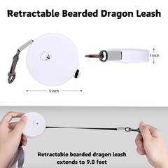 3 Pack Bearded Dragon Harness and Leash Set – Adjustable Soft Leather Lizard …