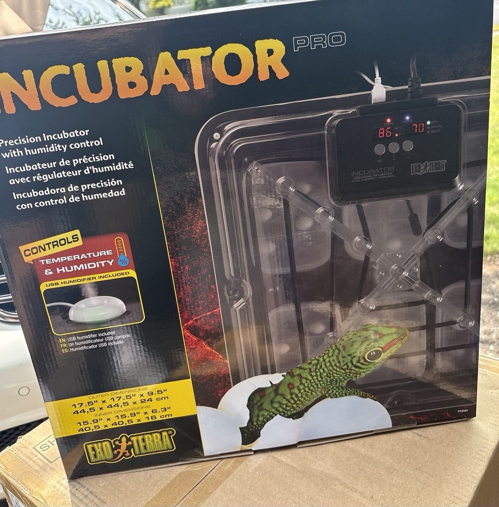 Exo Terra Precision Incubator Pro for Reptile Terrariums with Humidity Control