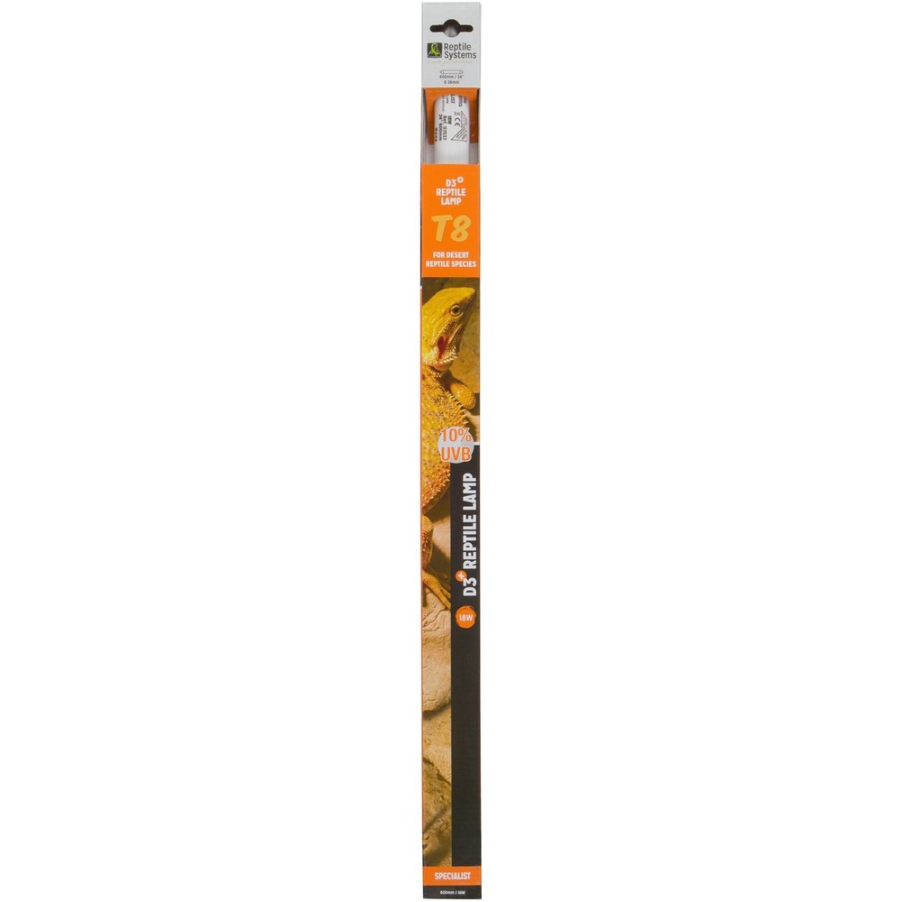 Reptile Systems D3 18 Watt T8 Reptile Lamp For Desert Species 10% UVB 24″ 117037