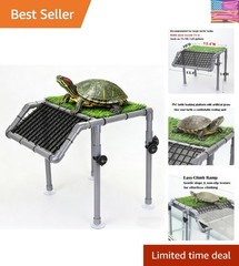 Extra Large Turtle Basking Platform for Aquatic Turtles, Sturdy Turtle Dock w…