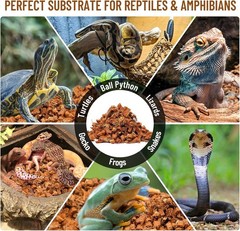 Coconut Chip Substrate 10LB for Reptiles – Ideal Bedding for Snakes Lizards