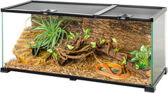 20 Gallon Reptile Tank, 30″ X 12″X 12″ Glass Terrarium Top Feeding & Dual Slidin
