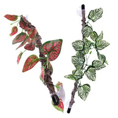 2 Pcs Reptile Jungle Vine Artificial Tree Cane Branches for Reptiles