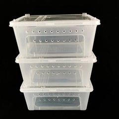 10x Breeding Box Feeding Case Reptile Transport Gecko Lizard Spider Insect Cage