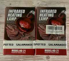 SPOTTEDSALAMADER Infrared Heat Lamp Bulbs 100W 2 Pack