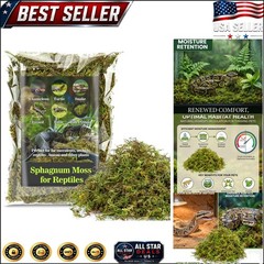 Green Sphagnum Moss Substrate – Ideal 5oz Bedding for Reptiles & Amphibians