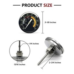 Accurate Grill Thermometer 2 Pcs for Oklahoma Joe’s Smoker, 3695528R06 for