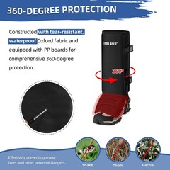 CAMULAND Snake Gaiters for Men & Women, Durable Waterproof Snake Guards for L…