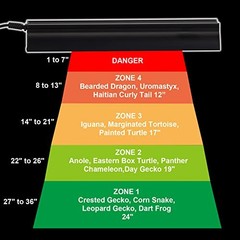 Aiicioo Reptile LED UVB Light – Terrarium Light with 3 Timing Function UVB Lamp