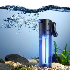 Flexzion Aquarium Filter U-V, 200 Gallon Fish Tank Filter with U-V Light for …