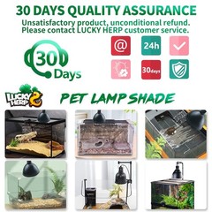 Reptile Light Fixture 5.5 Inch Aluminum Deep Dome Heat Lamp Holder UVB