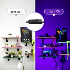 Atfoyer 40W LED Black Light Bar for Glow Party, Blacklight with Plug