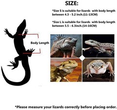 Lizard Clothes Bearded Dragon Hoodie Cotton Reptile Apparel Skin Protection