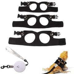 Bearded Dragon Harness and Leash Set, 3 Sizes Super Leather Harnesses with Re…