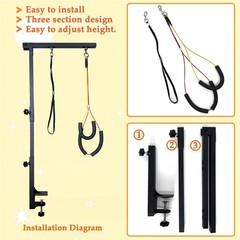 Dog Grooming Arm with Pet Grooming Hammock, 36” Dog Grooming Table Arm Height…