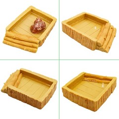 Hermit Crab Habitat Tank Accessories Climbing Ramp Water Bowl Terrarium Kit