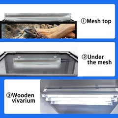 T5 Reptile Light Fixture Combo Kit 16 Watts, 12 Inches UVB Light 2×8 Watt, T5…