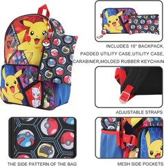 Bioworld Boys Youth 5-Piece Backpack Set One Size