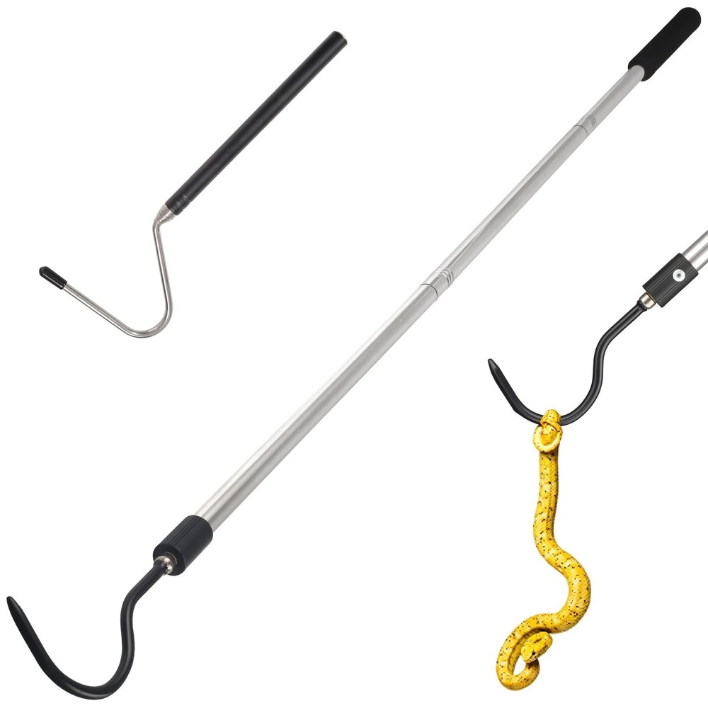 2pcs Snake Hook Set, Heavy Duty Snake Catcher Stainless Steel Snake Handling …