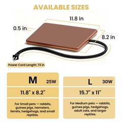 Small Animal Heating Pad, Small Animal Bed, Outdoor/Indoor Winter Thermal Hea…