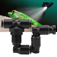Reptiles Fogger Mist Sprinkler, 360°Adjustable Double Head Reptiles Fogger