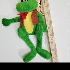 *m7 Sugarloaf Beanies frog in cowboy hat & vest 9″ long vintage