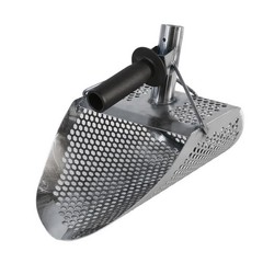 Kraken 11″ x 8″ Stainless Steel Metal Detector Sand Scoop w/ 2 Mount Holes