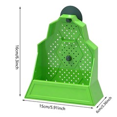 Reptile Feeding Bowl, Feeder for Reptile,Reptile Corner Feeder with Suction Cups