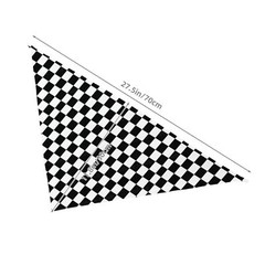 Pit Crew Dog Bandana Checkered Flags Race Car Flag Dog Bandana Collars Triang…