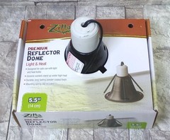 Zilla Reptile Terrarium Heat Lamps & Habitat Lighting Dome Blk 5.5-in