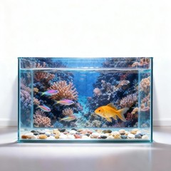 4 Pack Aquarium Background, 24×12 Inch Polyester Cloth Decor for Fish Tank, S…