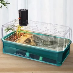 Amphibian Terrarium Tank Habitat for Pet Turtles Hermit Crabs Tortoise