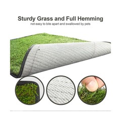 Dog Grass Pad with Tray,40”X27.5”Large Artificial Turf Grass Potty,XL Reusa…