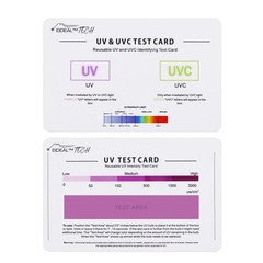 3In1 UV UVC Test Card Intensity Reading Light Identifying Bulb Dosage Tester