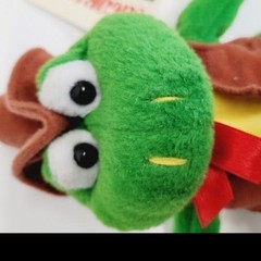 *m7 Sugarloaf Beanies frog in cowboy hat & vest 9″ long vintage