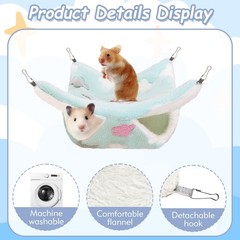 2 Pcs of Rat Hammocks Small Animal Hammock Rat Bed Guinea Pig Hammock Rats Ca…