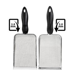 Stainless Steel Litter Sifter Fine Mesh Reptile Poop Scooper Sand Shovel Scoops