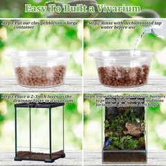 Clay Pebbles 2LB Terrarium Substrate Drainage Layer Reptile Balls